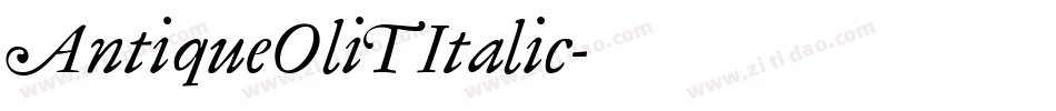 AntiqueOliT Italic字体转换